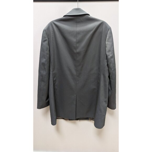 Tom James Men's Dark Grey Wool Trench Coat - Picture 2 of 2